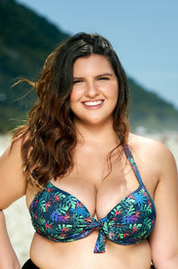 Mix & Match: Plus size balconette top + bikini bottoms with wide sides