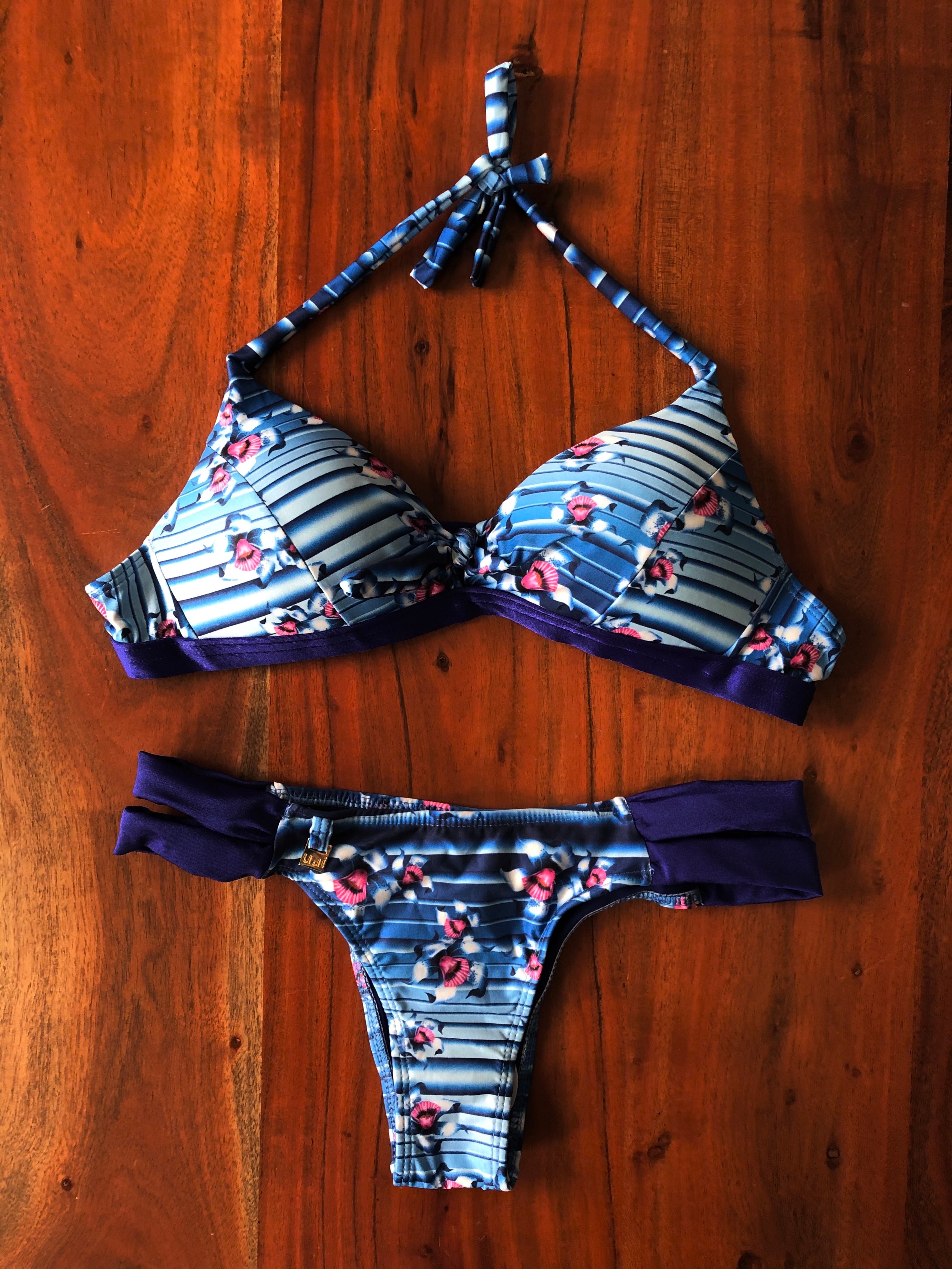 Bikini set - Stripes & flowers