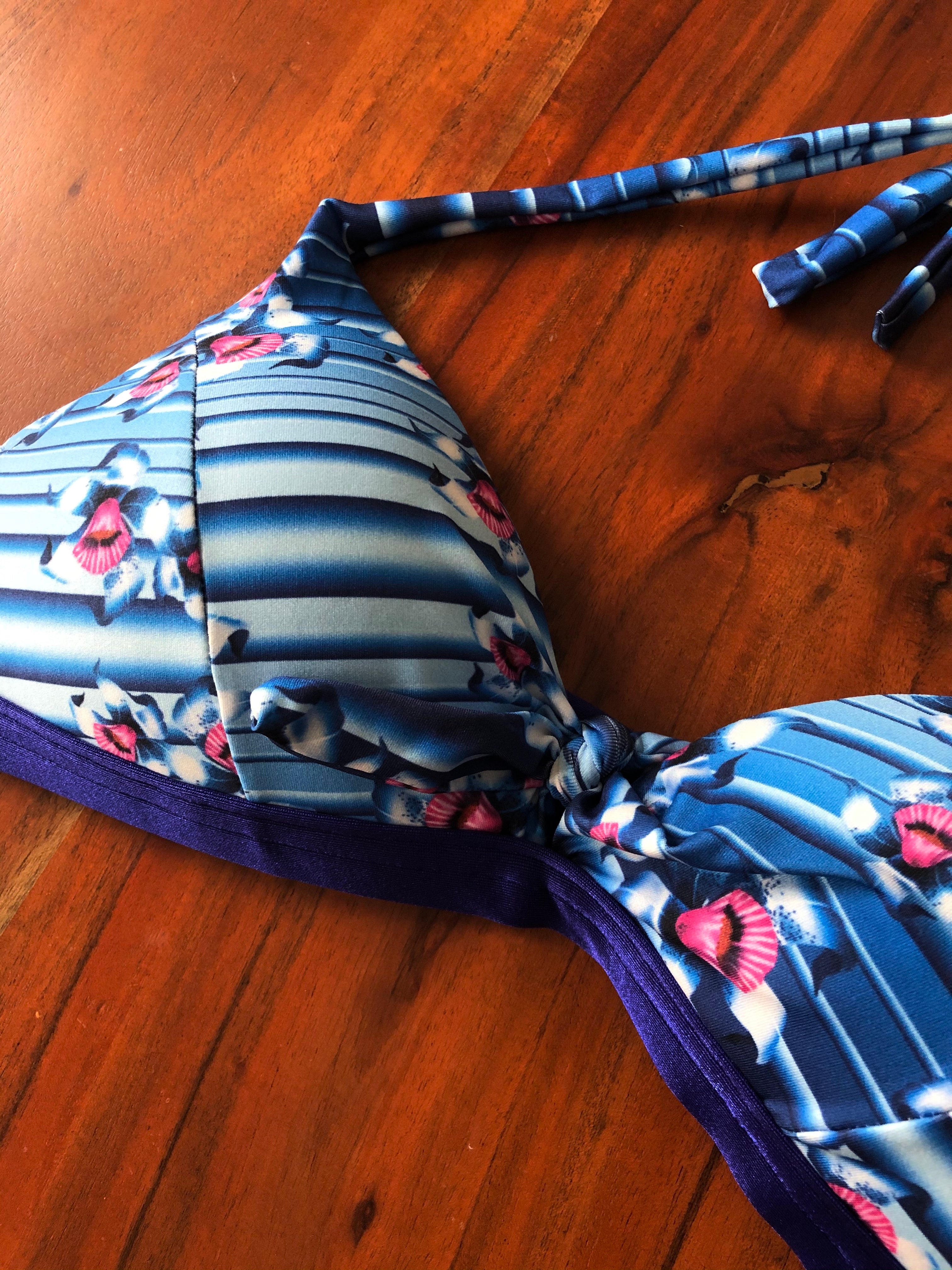 Bikini Set Streifen & Blumen